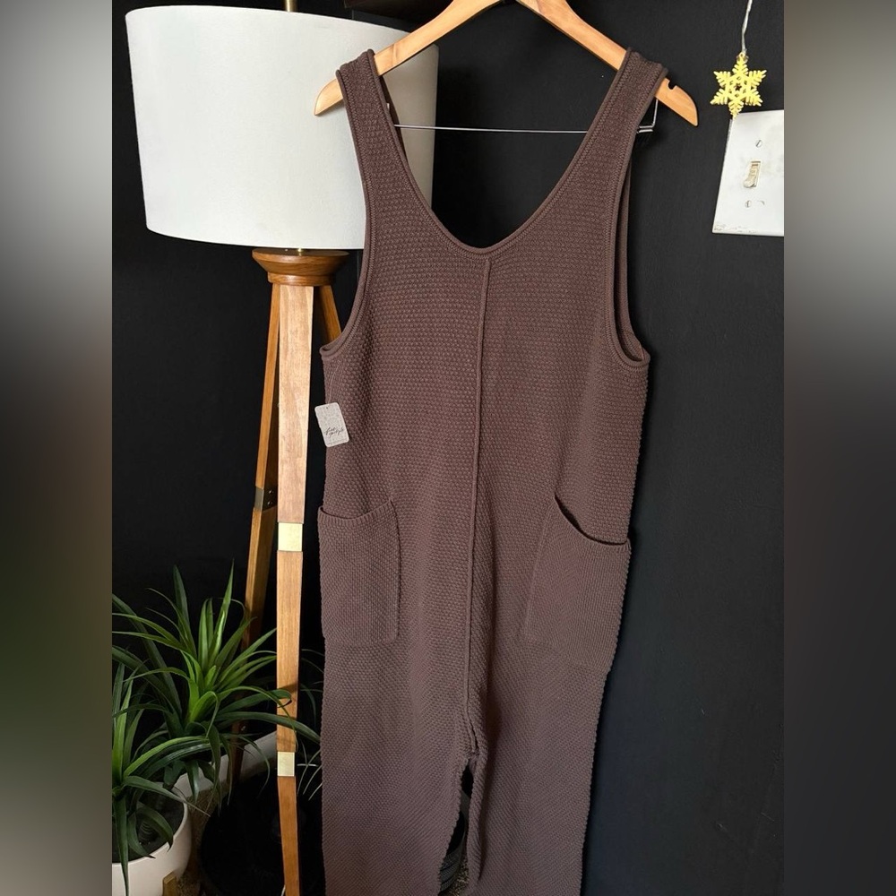 NWT FREE PEOPLE BEACH Hailee Sweater Jumper In Minked Brown MSRP $78 Size M - Picture 13 of 13